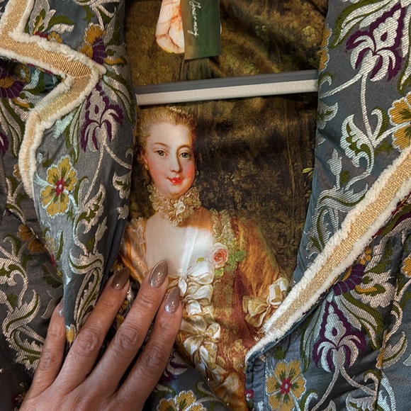 Aratta Renaissance Silk Jacquard Blazer, Size XS Bridgerton Jacket - Picture 13 of 17